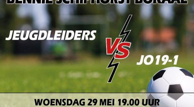 Jeugdleiders vs. JO19-1: be there!